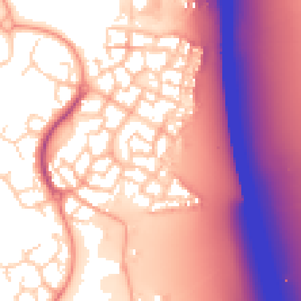 Daytime road noise heatmap for CM2 6GJ