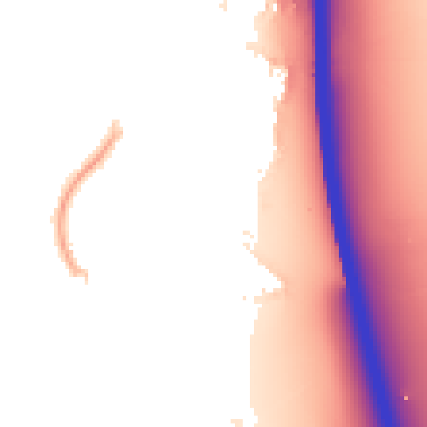 Night-time road noise heatmap for CM2 6GJ