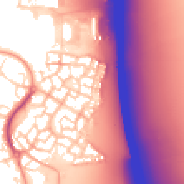 Daytime road noise heatmap for CM2 6GL