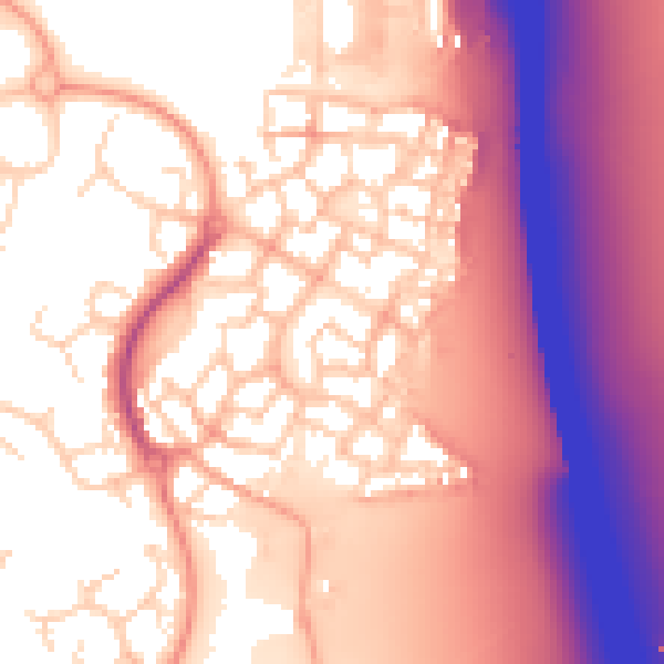 Daytime road noise heatmap for CM2 6GN