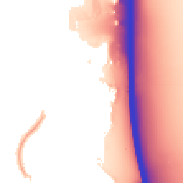 Night-time road noise heatmap for CM2 6GZ
