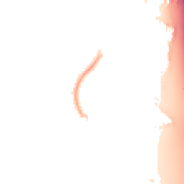 Night-time road noise heatmap for CM2 6NW