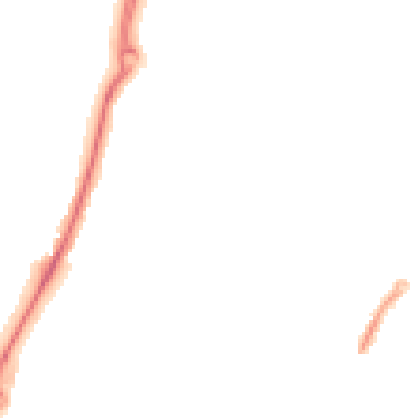 Night-time road noise heatmap for CM2 6PH