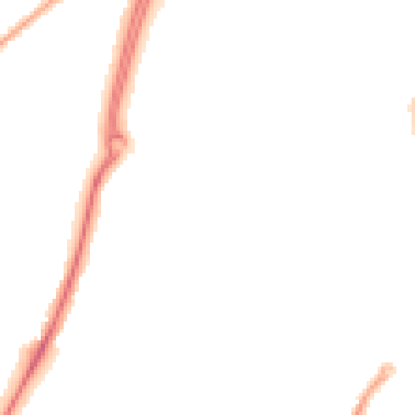 Night-time road noise heatmap for CM2 6PU