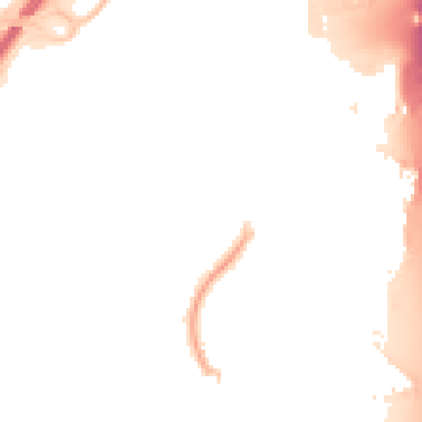 Night-time road noise heatmap for CM2 6QA