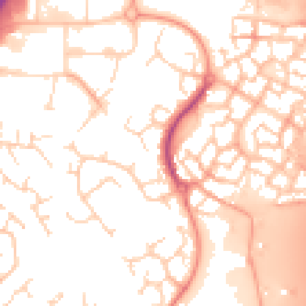 Daytime road noise heatmap for CM2 6QG