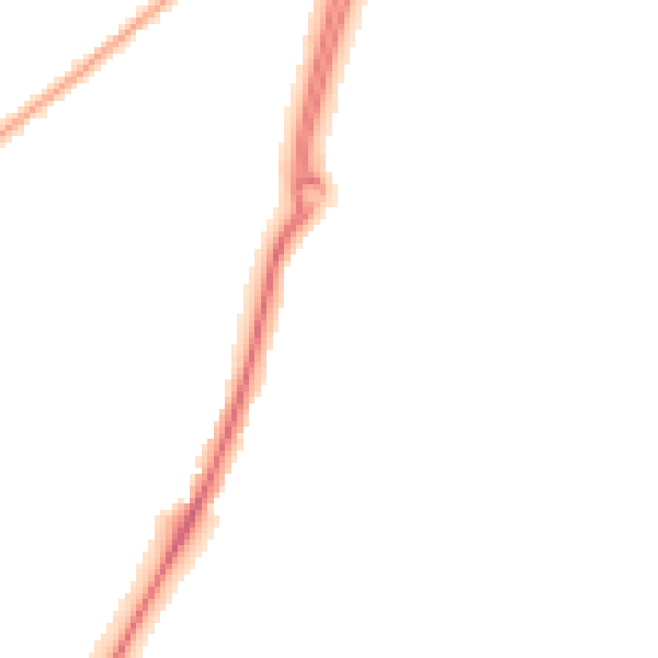 Night-time road noise heatmap for CM2 6QW