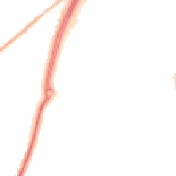 Night-time road noise heatmap for CM2 6TZ