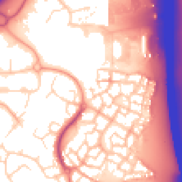 Daytime road noise heatmap for CM2 6YG