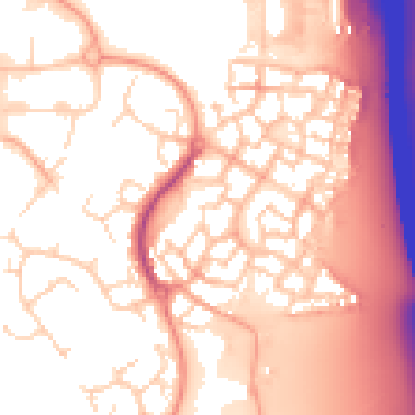 Daytime road noise heatmap for CM2 6YZ