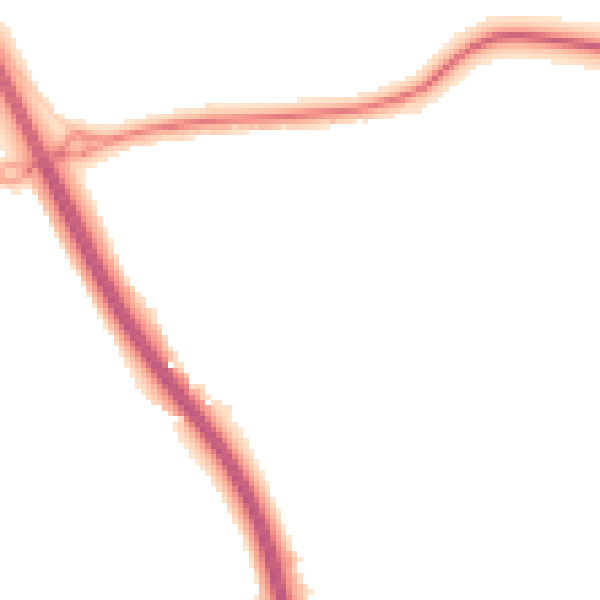 Night-time road noise heatmap for CM2 7BD