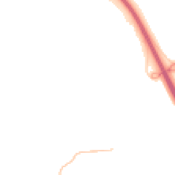 Night-time road noise heatmap for CM2 7BL
