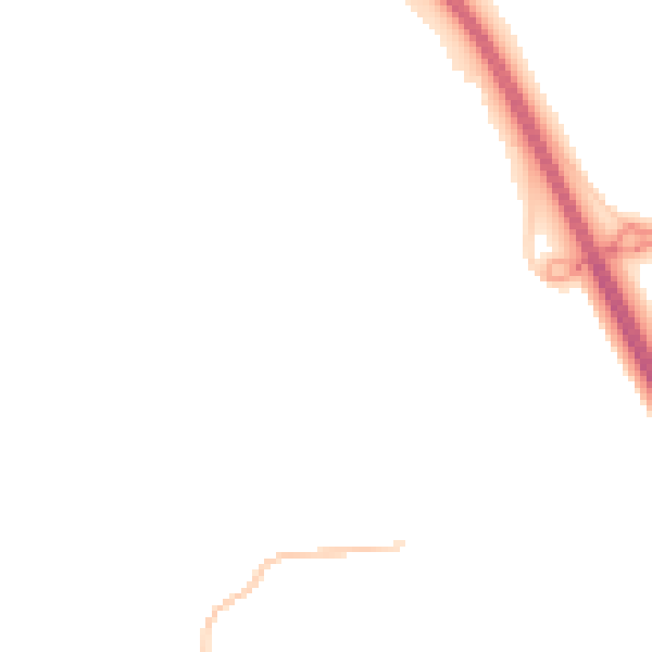 Night-time road noise heatmap for CM2 7BP