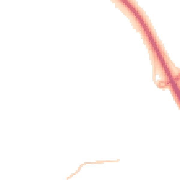 Night-time road noise heatmap for CM2 7BW