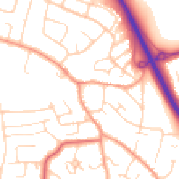 Daytime road noise heatmap for CM2 7FR