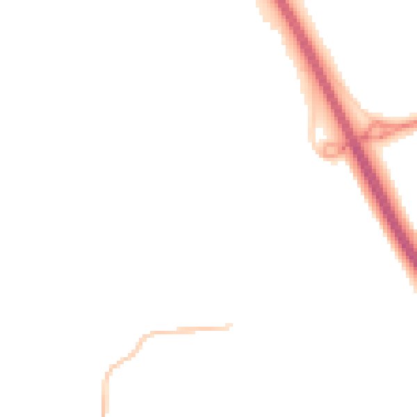 Night-time road noise heatmap for CM2 7FR
