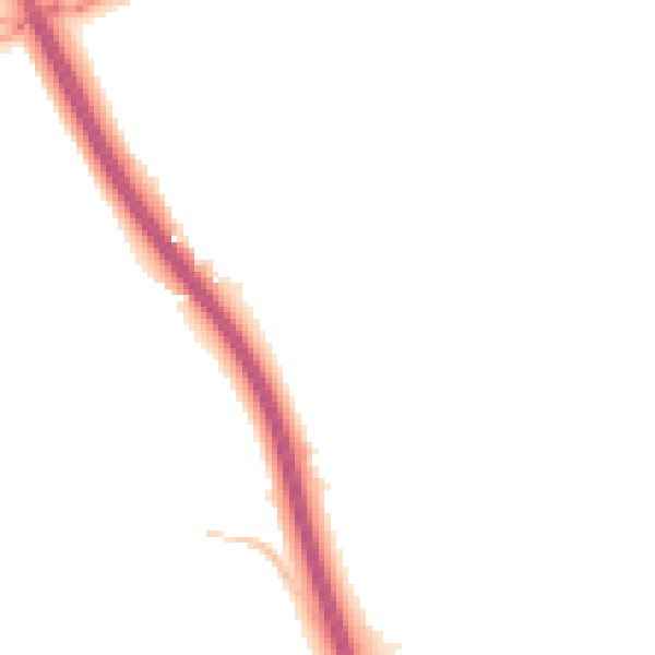 Night-time road noise heatmap for CM2 7FW