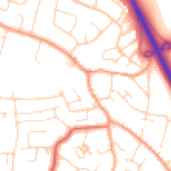 Daytime road noise heatmap for CM2 7HD