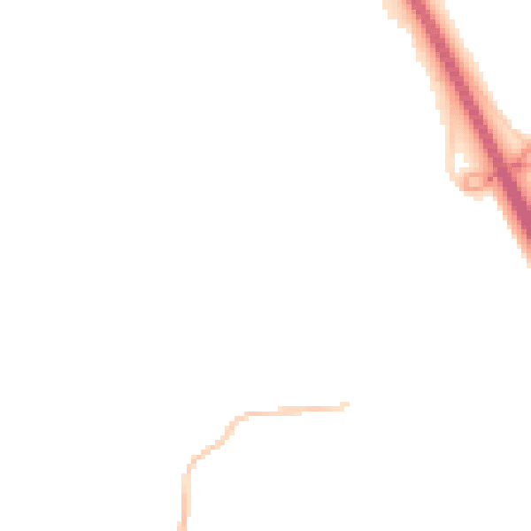 Night-time road noise heatmap for CM2 7HF