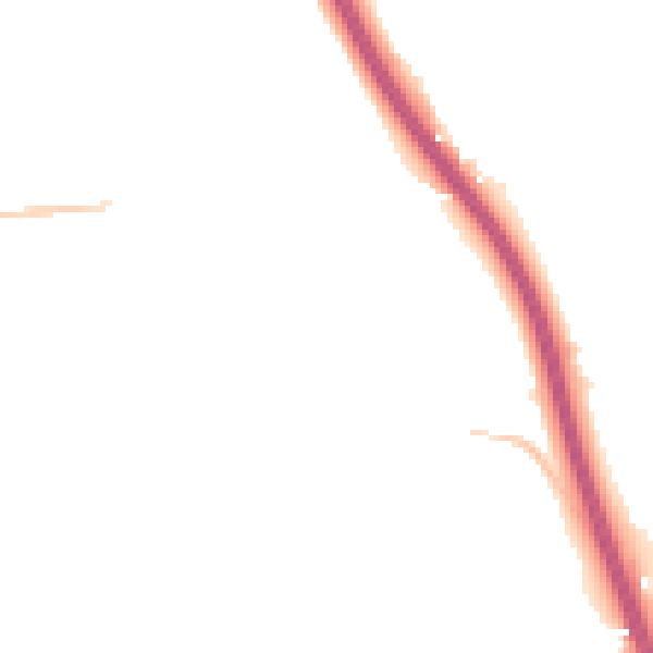 Night-time road noise heatmap for CM2 7JB
