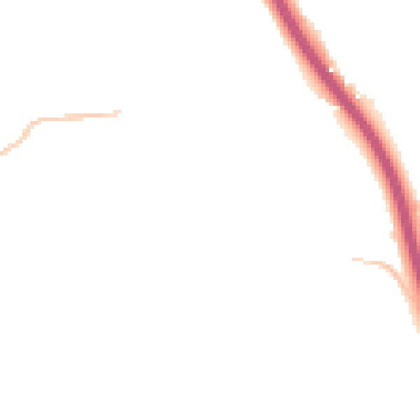 Night-time road noise heatmap for CM2 7JJ