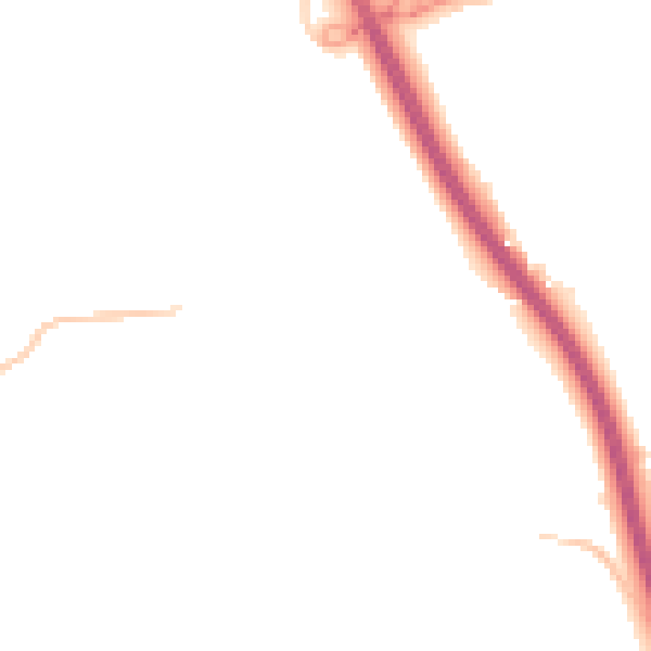 Night-time road noise heatmap for CM2 7JN