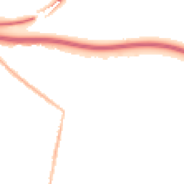 Night-time road noise heatmap for CM2 7LS