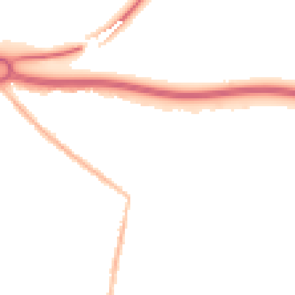 Night-time road noise heatmap for CM2 7LY
