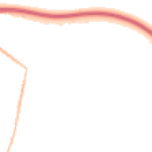 Night-time road noise heatmap for CM2 7QG
