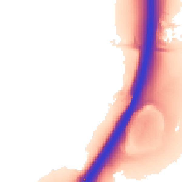Night-time road noise heatmap for CM2 7RQ