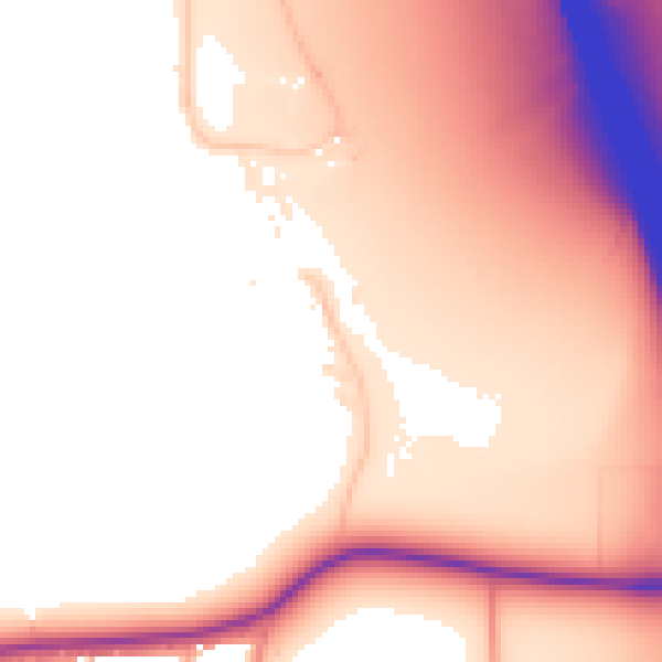 Daytime road noise heatmap for CM2 7RT