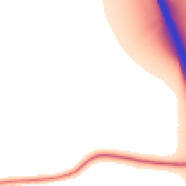 Night-time road noise heatmap for CM2 7RT