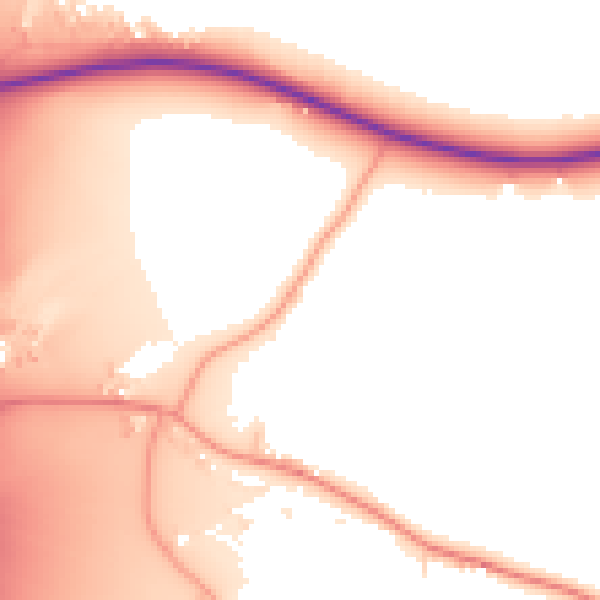 Daytime road noise heatmap for CM2 7SA