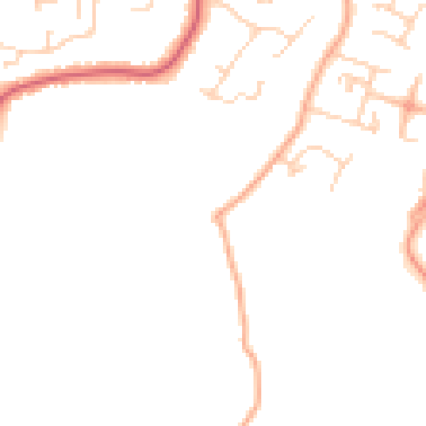 Daytime road noise heatmap for CM2 7SU