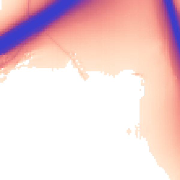 Daytime road noise heatmap for CM2 7SZ