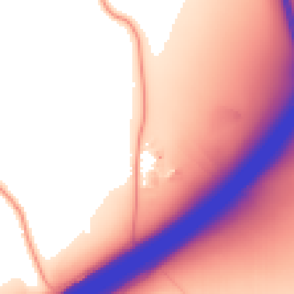 Daytime road noise heatmap for CM2 7TA