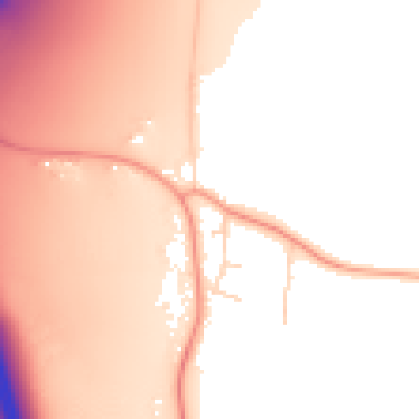 Daytime road noise heatmap for CM2 7TJ