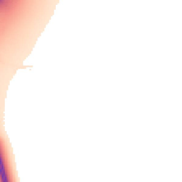 Night-time road noise heatmap for CM2 7TJ
