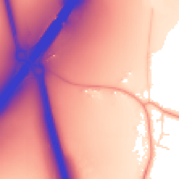 Daytime road noise heatmap for CM2 7TN