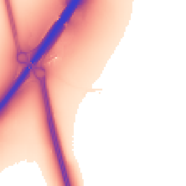 Night-time road noise heatmap for CM2 7TN