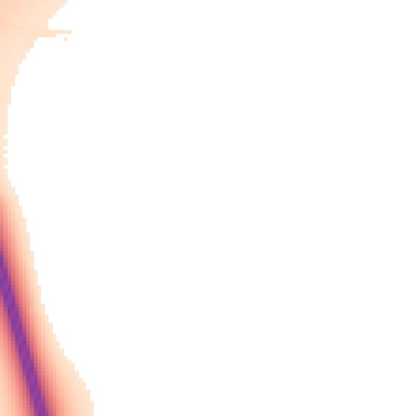 Night-time road noise heatmap for CM2 7TU
