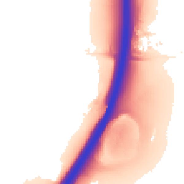 Night-time road noise heatmap for CM2 7UA