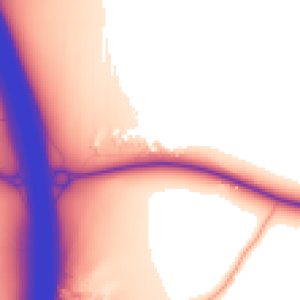 Daytime road noise heatmap for CM2 7UJ