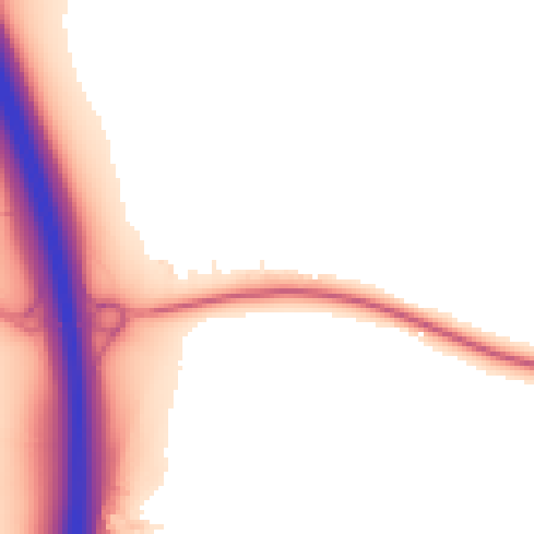 Night-time road noise heatmap for CM2 7UJ