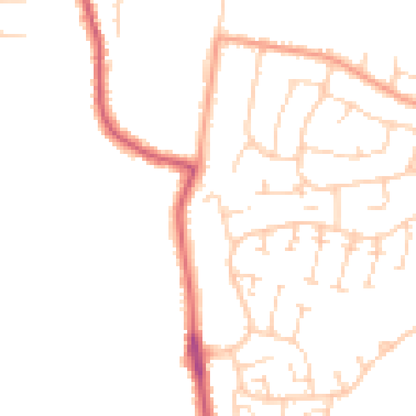 Daytime road noise heatmap for CM2 8AX