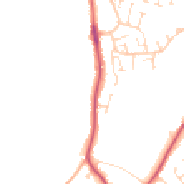 Daytime road noise heatmap for CM2 8BY