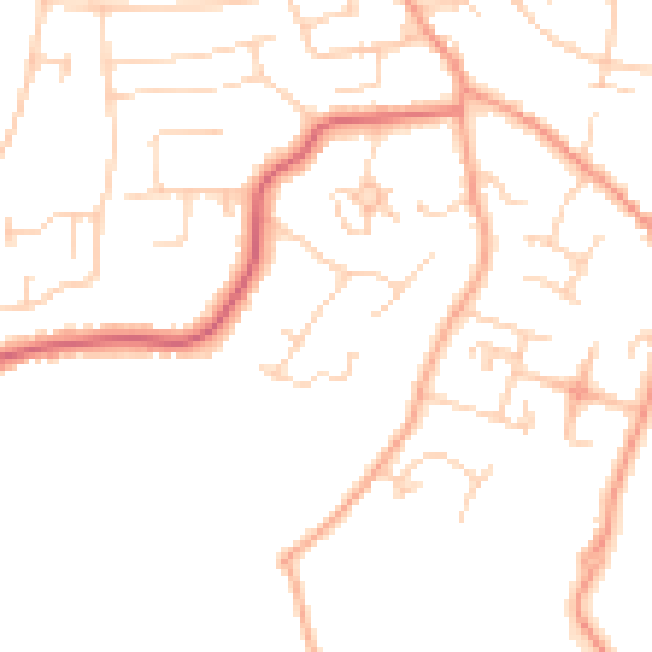 Daytime road noise heatmap for CM2 8ED