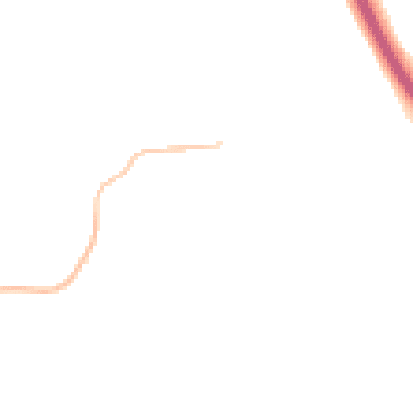 Night-time road noise heatmap for CM2 8JL