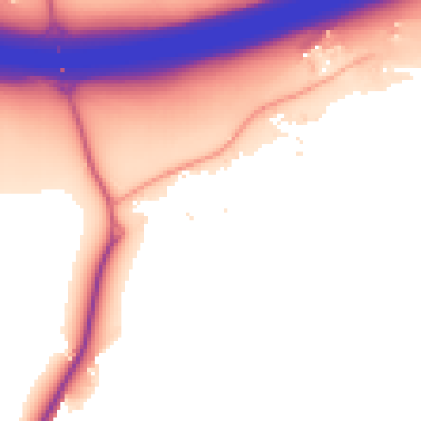 Daytime road noise heatmap for CM2 8LF