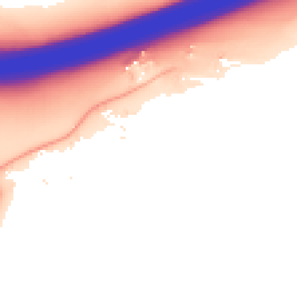 Daytime road noise heatmap for CM2 8LH